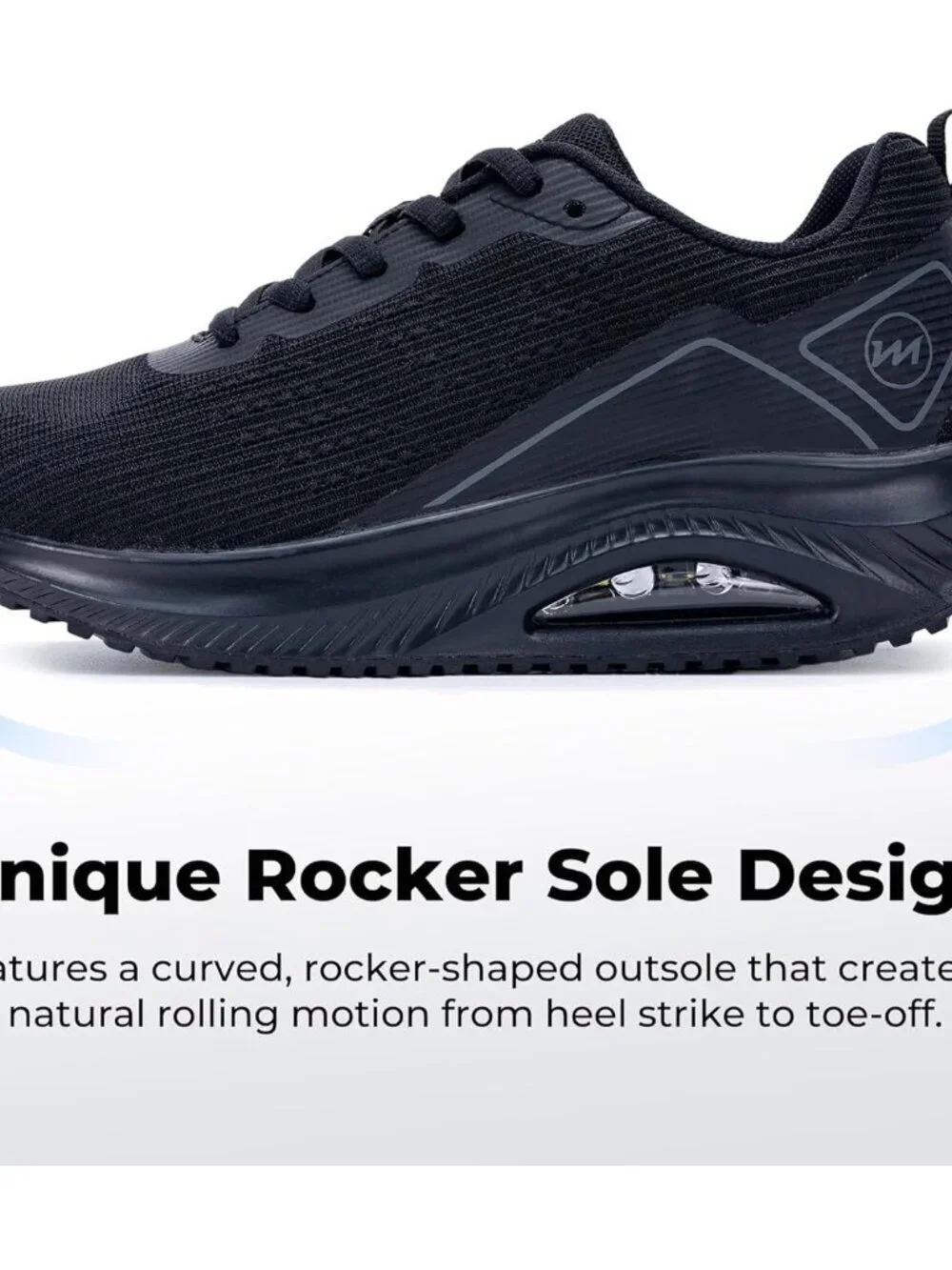Women's Grey Black Arch Support Walking Shoes Plantar Fascistic Sneakers